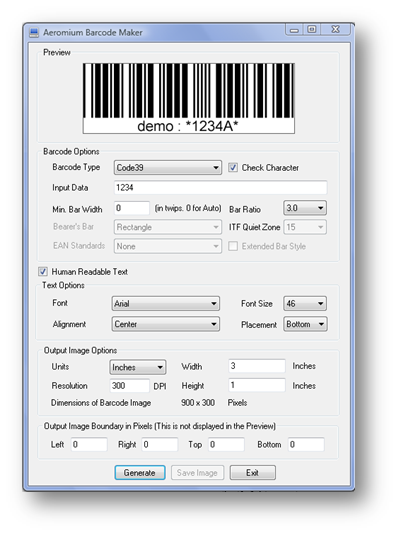 Click to view Barcode Maker 1.0 screenshot